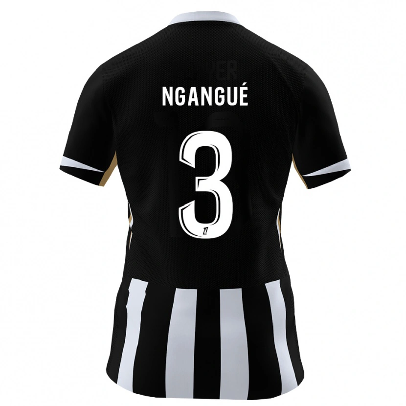 Danxen Kvinnor Maurice Ngangué #3 Svart Blå Hemmatröja Matchtröjor 2026/27 Tröjor T-Tröja
