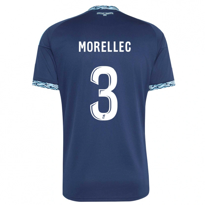 Danxen Kvinnor Lucien Morellec #3 Stålblå Vit Hemmatröja Matchtröjor 2026/27 Tröjor T-Tröja