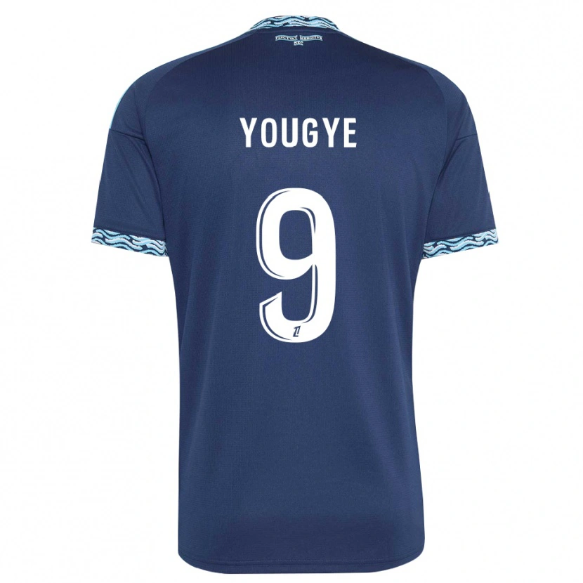 Danxen Kvinnor Joshua Yougye #9 Stålblå Vit Hemmatröja Matchtröjor 2026/27 Tröjor T-Tröja