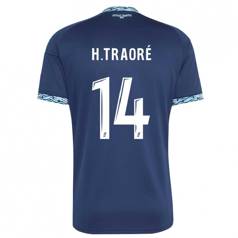 Danxen Kvinnor Hamari Traoré #14 Stålblå Vit Hemmatröja Matchtröjor 2026/27 Tröjor T-Tröja
