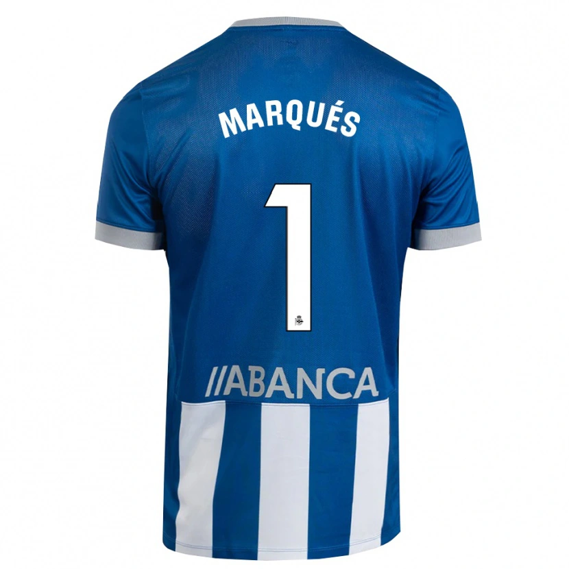 Danxen Kvinnor Álex Marqués #1 Blå Grå Vit Hemmatröja Matchtröjor 2026/27 Tröjor T-Tröja