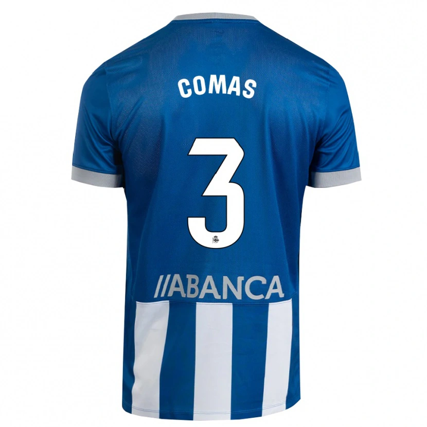 Danxen Kvinnor Arnau Comas #3 Blå Grå Vit Hemmatröja Matchtröjor 2026/27 Tröjor T-Tröja