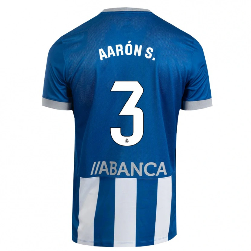 Danxen Kvinnor Aarón Sánchez #3 Blå Grå Vit Hemmatröja Matchtröjor 2026/27 Tröjor T-Tröja