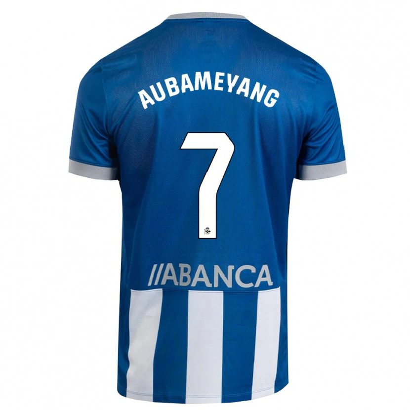 Danxen Kvinnor Pierre-Emerick Aubameyang #7 Blå Grå Vit Hemmatröja Matchtröjor 2026/27 Tröjor T-Tröja