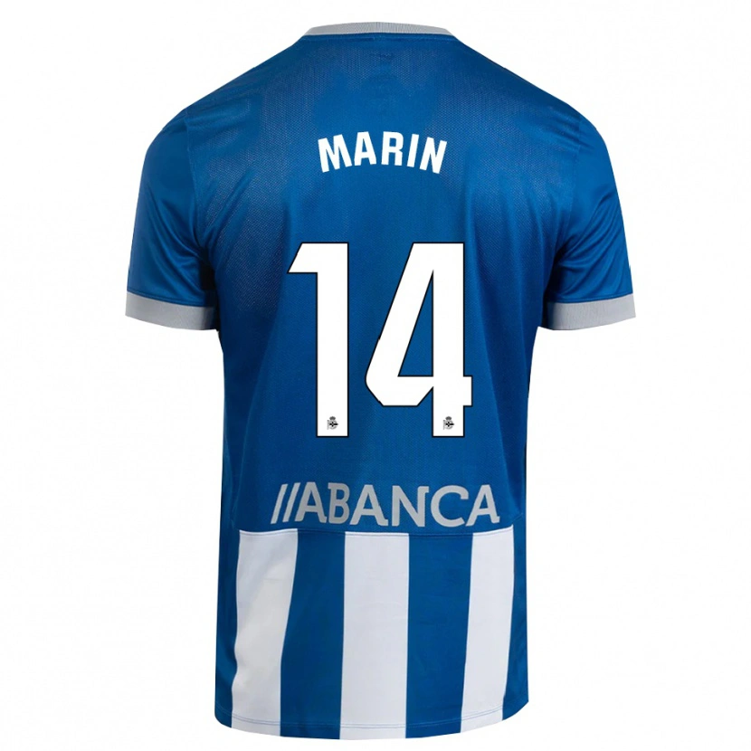 Danxen Kvinnor Ainhoa Marín #14 Blå Grå Vit Hemmatröja Matchtröjor 2026/27 Tröjor T-Tröja