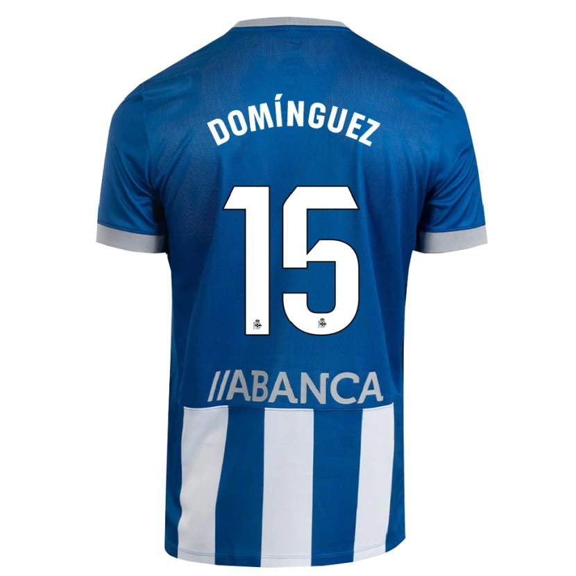 Danxen Kvinnor David Domínguez #15 Blå Grå Vit Hemmatröja Matchtröjor 2026/27 Tröjor T-Tröja