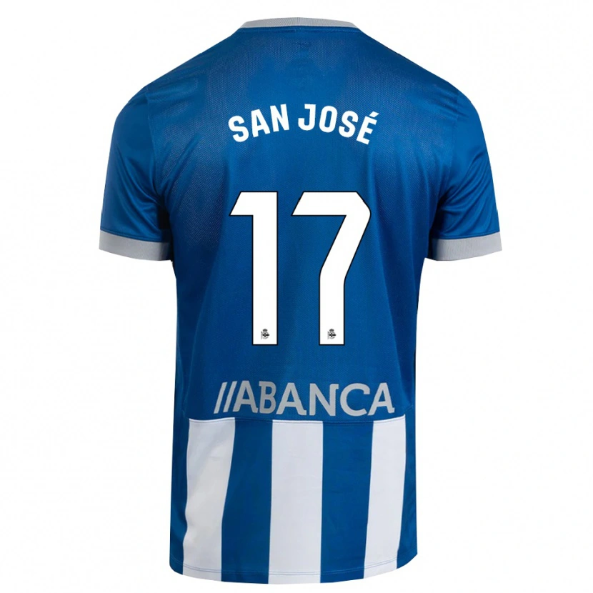 Danxen Kvinnor Koke San José #17 Blå Grå Vit Hemmatröja Matchtröjor 2026/27 Tröjor T-Tröja