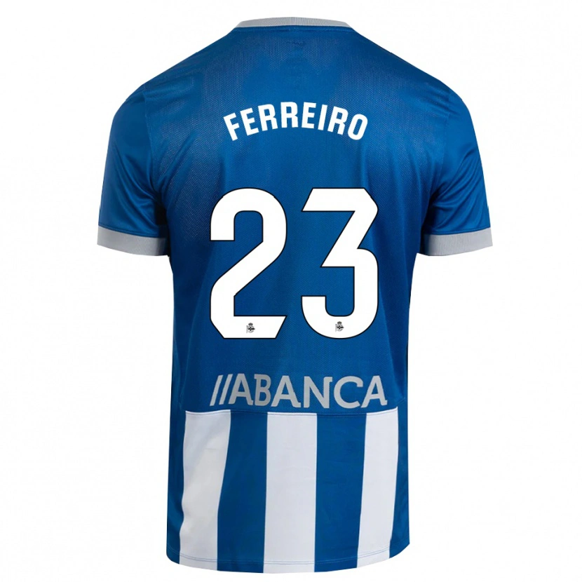 Danxen Kvinnor Manu Ferreiro #23 Blå Grå Vit Hemmatröja Matchtröjor 2026/27 Tröjor T-Tröja