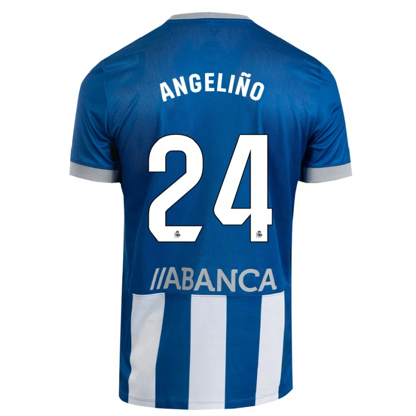 Danxen Kvinnor Angeliño #24 Blå Grå Vit Hemmatröja Matchtröjor 2026/27 Tröjor T-Tröja