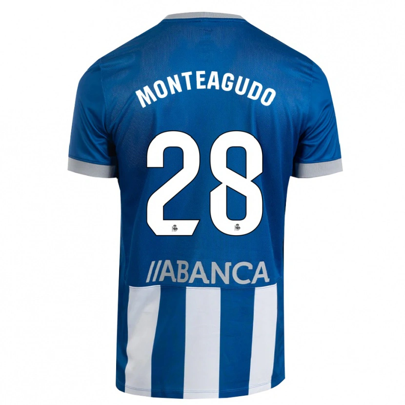 Danxen Kvinnor Paula Monteagudo #28 Blå Grå Vit Hemmatröja Matchtröjor 2026/27 Tröjor T-Tröja