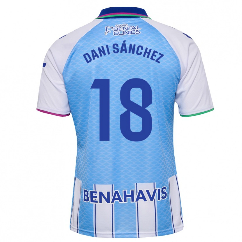 Danxen Kvinnor Dani Sánchez #18 Djup Himmelsblå Vit Hemmatröja Matchtröjor 2026/27 Tröjor T-Tröja