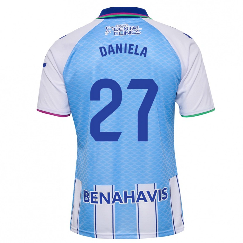 Danxen Kvinnor Daniela Sáenz Parra #27 Djup Himmelsblå Vit Hemmatröja Matchtröjor 2026/27 Tröjor T-Tröja