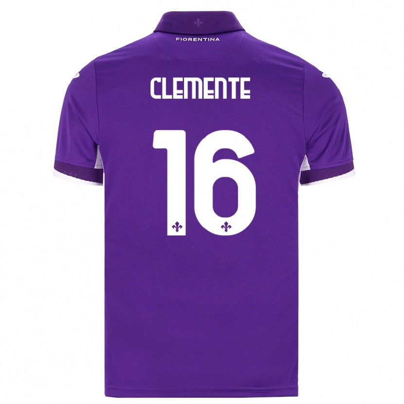 Danxen Kvinnor Raffaele Clemente #16 Lila Vit Rosa Hemmatröja Matchtröjor 2026/27 Tröjor T-Tröja