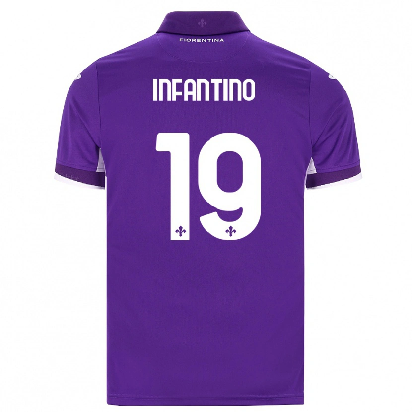 Danxen Kvinnor Gino Infantino #19 Lila Vit Rosa Hemmatröja Matchtröjor 2026/27 Tröjor T-Tröja