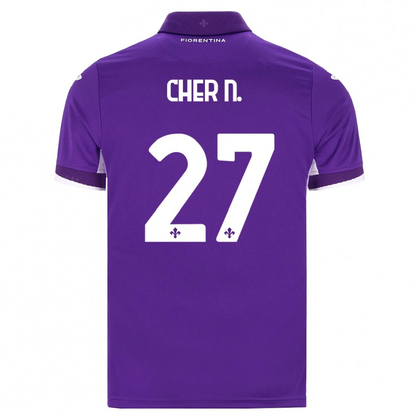 Danxen Kvinnor Cher Ndour #27 Lila Vit Rosa Hemmatröja Matchtröjor 2026/27 Tröjor T-Tröja