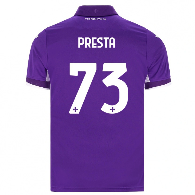 Danxen Kvinnor Francesco Presta #73 Lila Vit Rosa Hemmatröja Matchtröjor 2026/27 Tröjor T-Tröja