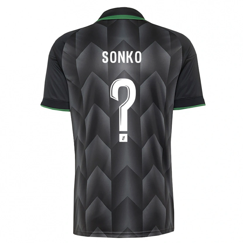 Danxen Kvinnor Naël Sonko #0 Vit Svart Grön Bortatröja Matchtröjor 2026/27 Tröjor T-Tröja