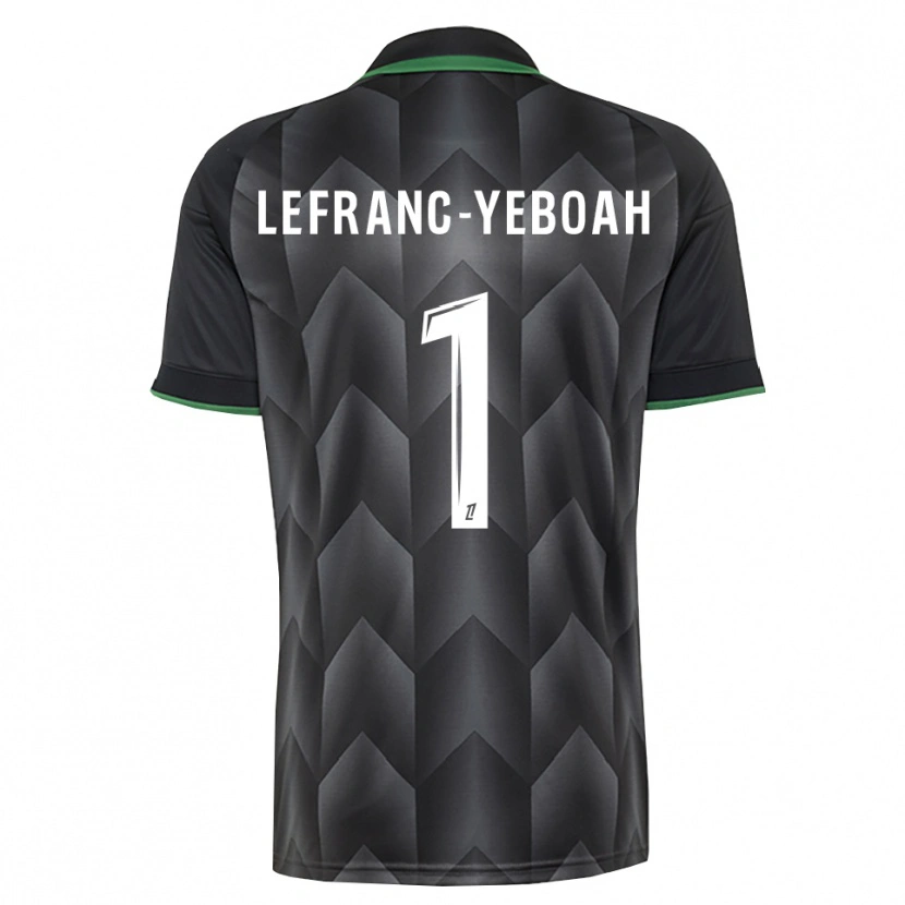Danxen Kvinnor Daïvy Lefranc-Yeboah #1 Vit Svart Grön Bortatröja Matchtröjor 2026/27 Tröjor T-Tröja
