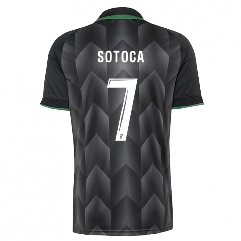 Danxen Kvinnor Florian Sotoca #7 Vit Svart Grön Bortatröja Matchtröjor 2026/27 Tröjor T-Tröja