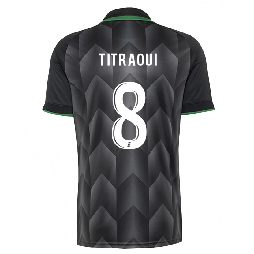 Danxen Kvinnor Yacine Titraoui #8 Vit Svart Grön Bortatröja Matchtröjor 2026/27 Tröjor T-Tröja