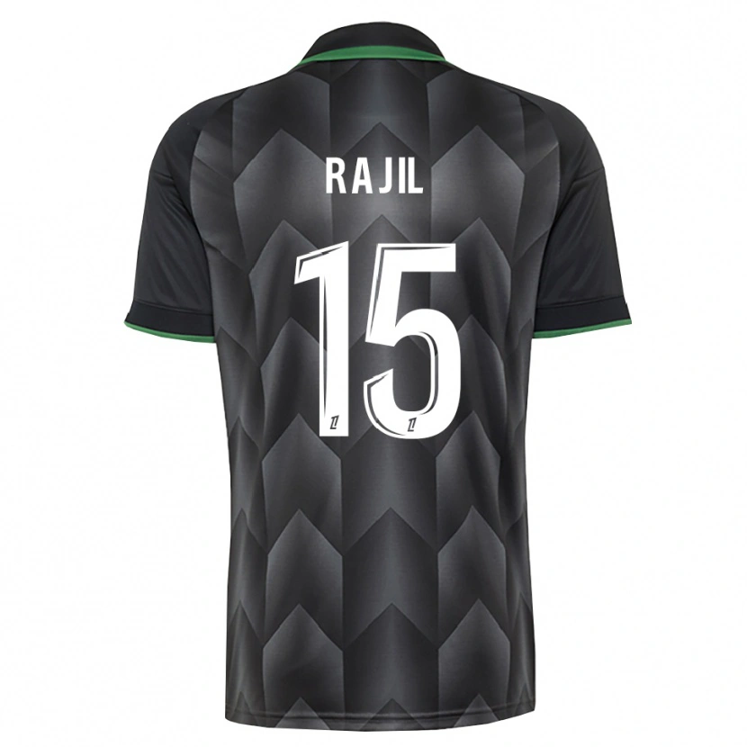 Danxen Kvinnor Jibril Rajil #15 Vit Svart Grön Bortatröja Matchtröjor 2026/27 Tröjor T-Tröja