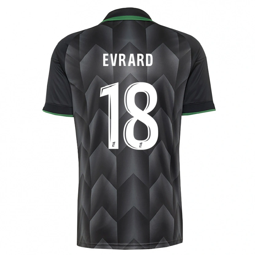 Danxen Kvinnor Julia Evrard #18 Vit Svart Grön Bortatröja Matchtröjor 2026/27 Tröjor T-Tröja