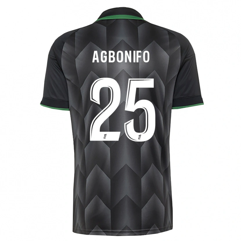 Danxen Kvinnor Jeremy Agbonifo #25 Vit Svart Grön Bortatröja Matchtröjor 2026/27 Tröjor T-Tröja