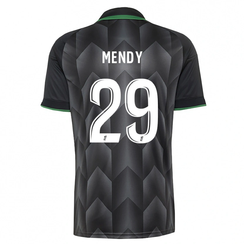 Danxen Kvinnor Noëlie Mendy #29 Vit Svart Grön Bortatröja Matchtröjor 2026/27 Tröjor T-Tröja
