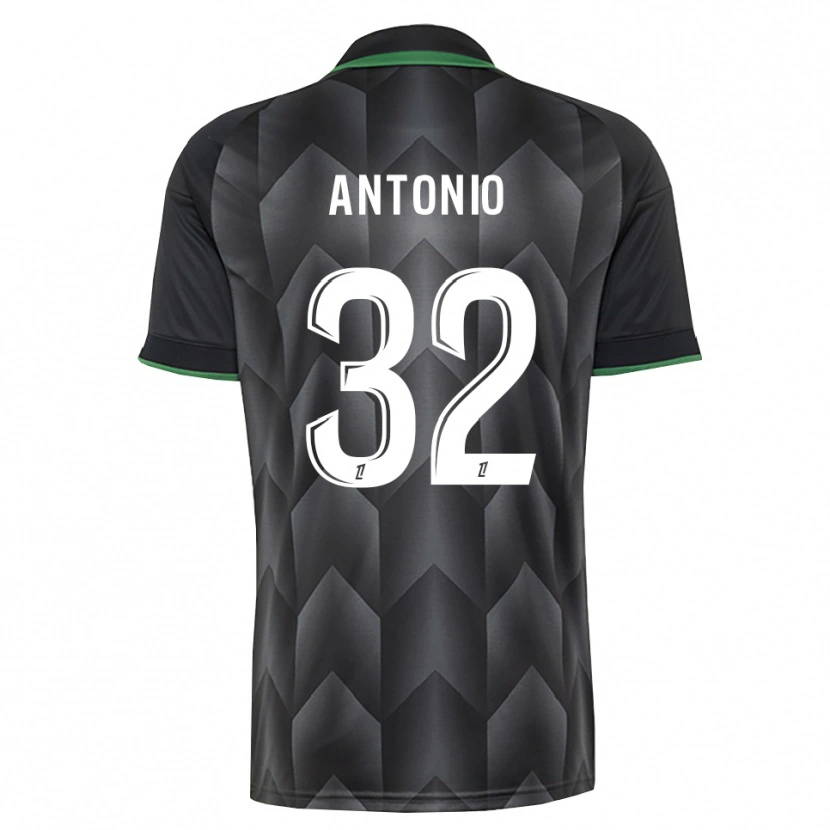 Danxen Kvinnor Kyllian Antonio #32 Vit Svart Grön Bortatröja Matchtröjor 2026/27 Tröjor T-Tröja