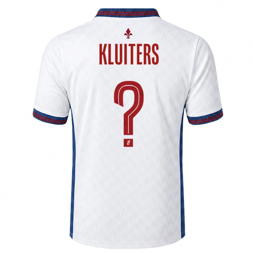 Danxen Kvinnor Luuk Kluiters #0 Röd Vit Blå Bortatröja Matchtröjor 2026/27 Tröjor T-Tröja