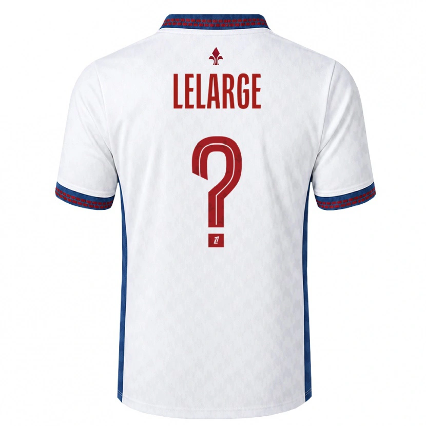 Danxen Kvinnor Claire Lelarge #0 Röd Vit Blå Bortatröja Matchtröjor 2026/27 Tröjor T-Tröja