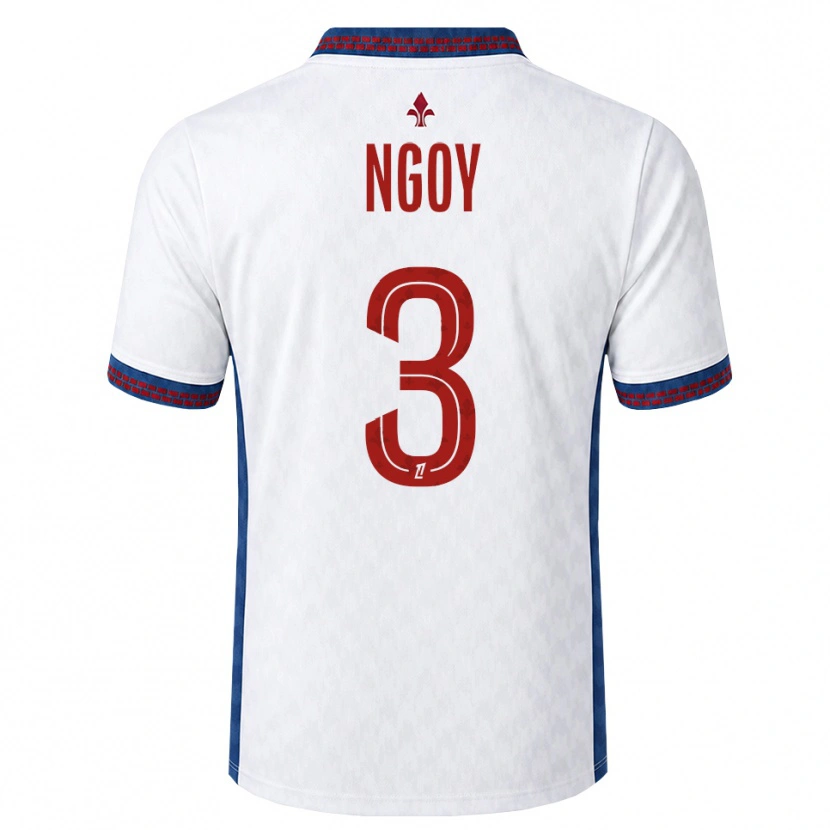Danxen Kvinnor Nathan Ngoy #3 Röd Vit Blå Bortatröja Matchtröjor 2026/27 Tröjor T-Tröja