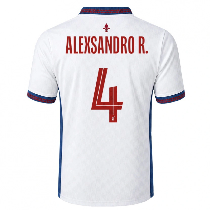 Danxen Kvinnor Alexsandro Victor De Souza Ribeiro #4 Röd Vit Blå Bortatröja Matchtröjor 2026/27 Tröjor T-Tröja