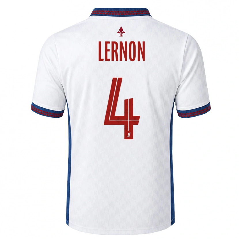 Danxen Kvinnor Jessica Lernon #4 Röd Vit Blå Bortatröja Matchtröjor 2026/27 Tröjor T-Tröja