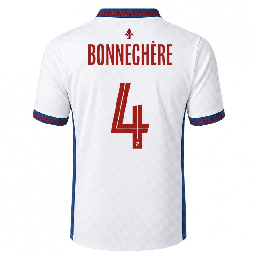 Danxen Kvinnor Victor Bonnechère #4 Röd Vit Blå Bortatröja Matchtröjor 2026/27 Tröjor T-Tröja