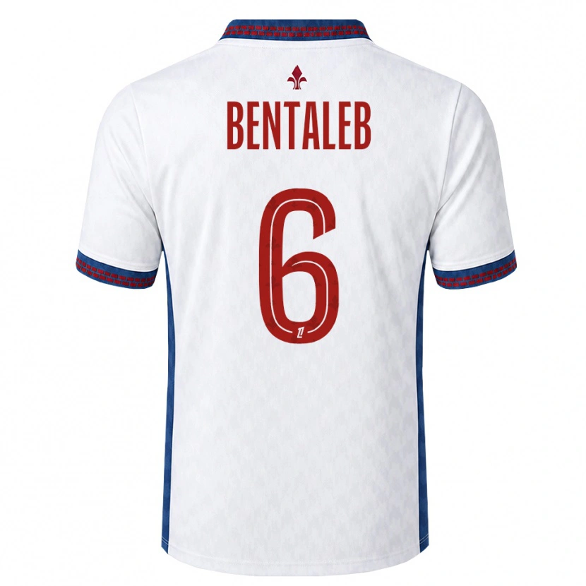 Danxen Kvinnor Nabil Bentaleb #6 Röd Vit Blå Bortatröja Matchtröjor 2026/27 Tröjor T-Tröja