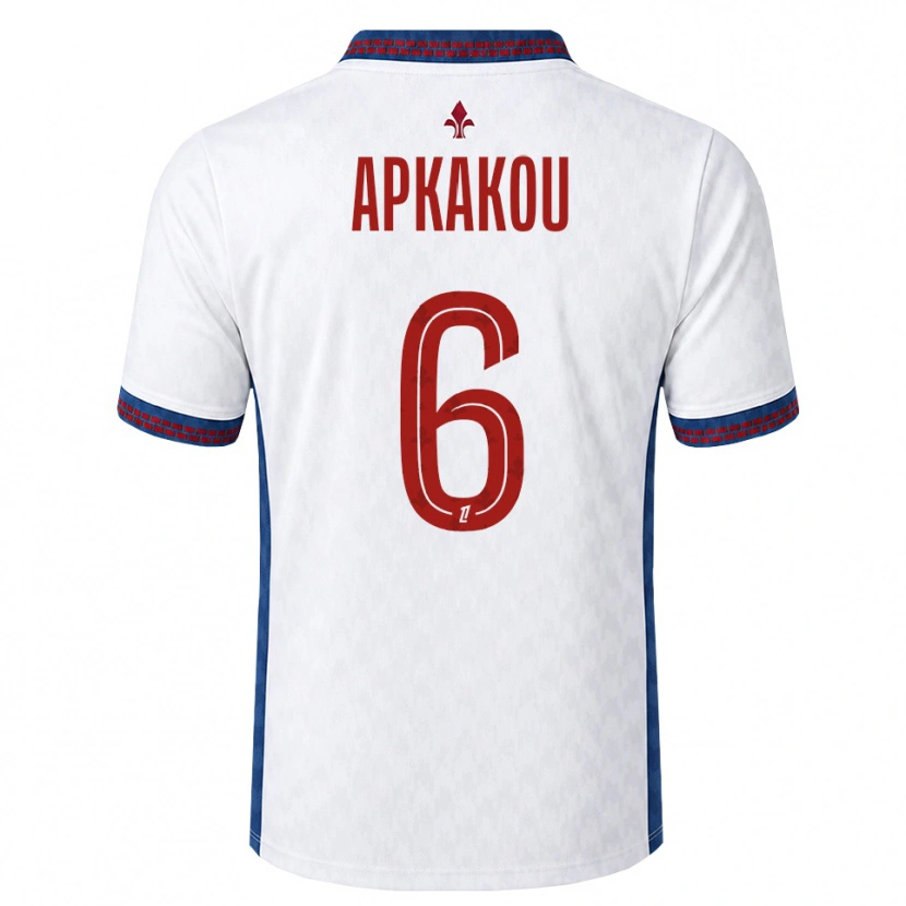 Danxen Kvinnor Ethan Apkakou #6 Röd Vit Blå Bortatröja Matchtröjor 2026/27 Tröjor T-Tröja