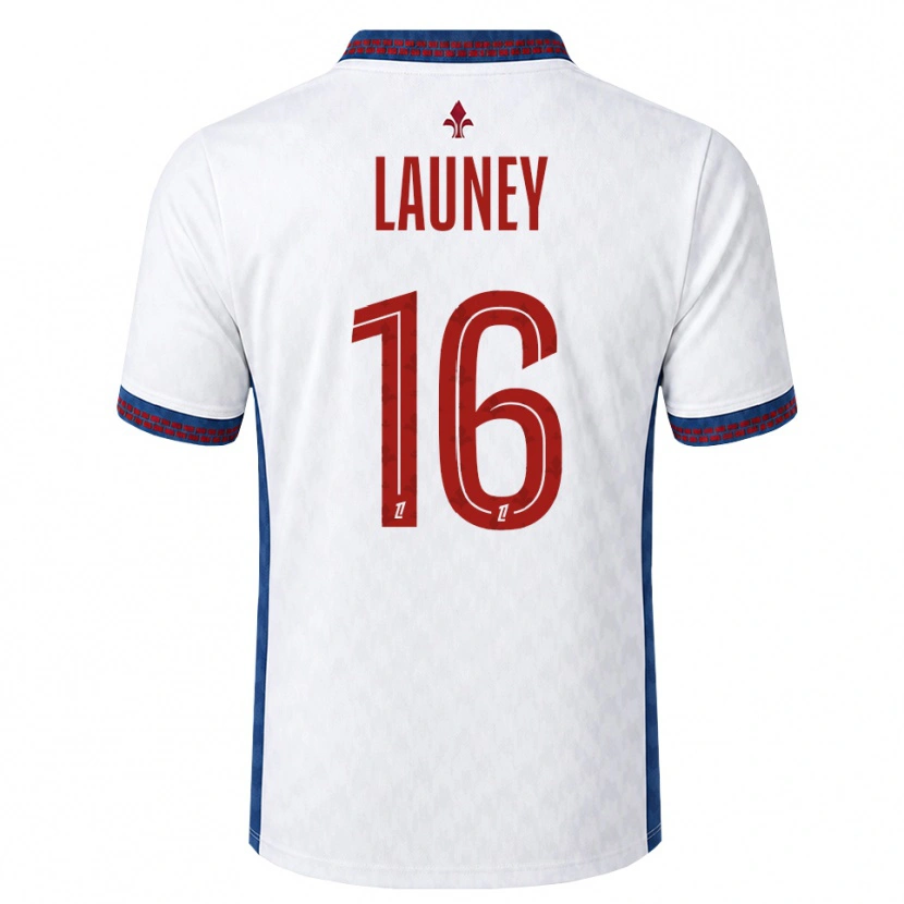 Danxen Kvinnor Elisa Launey #16 Röd Vit Blå Bortatröja Matchtröjor 2026/27 Tröjor T-Tröja