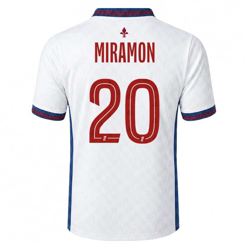 Danxen Kvinnor Ignacio Miramón #20 Röd Vit Blå Bortatröja Matchtröjor 2026/27 Tröjor T-Tröja