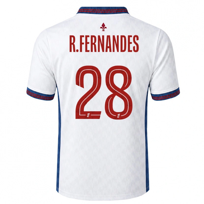 Danxen Kvinnor Rafael Fernandes #28 Röd Vit Blå Bortatröja Matchtröjor 2026/27 Tröjor T-Tröja