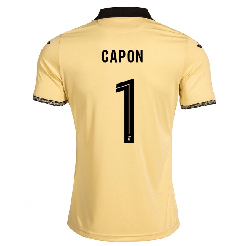 Danxen Kvinnor Emma Capon #1 Navajovit Svart Bortatröja Matchtröjor 2026/27 Tröjor T-Tröja