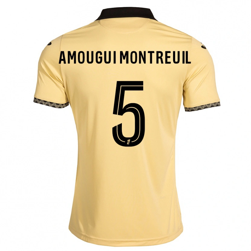 Danxen Kvinnor Maceo Amougui Montreuil #5 Navajovit Svart Bortatröja Matchtröjor 2026/27 Tröjor T-Tröja