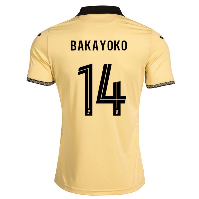 Danxen Kvinnor Tiemoué Bakayoko #14 Navajovit Svart Bortatröja Matchtröjor 2026/27 Tröjor T-Tröja