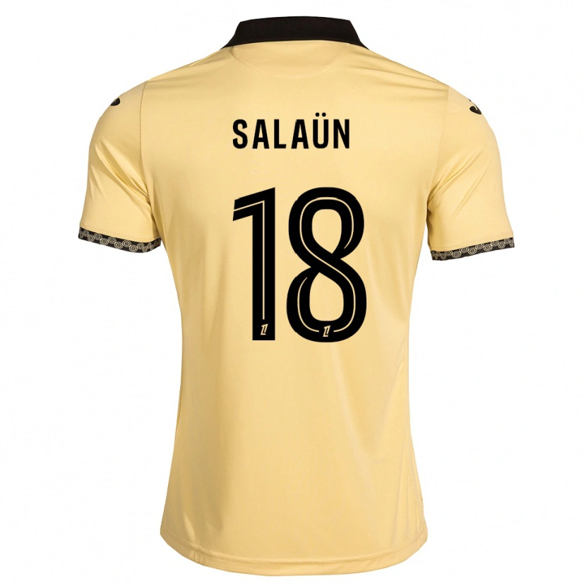 Danxen Kvinnor Elody Salaün #18 Navajovit Svart Bortatröja Matchtröjor 2026/27 Tröjor T-Tröja