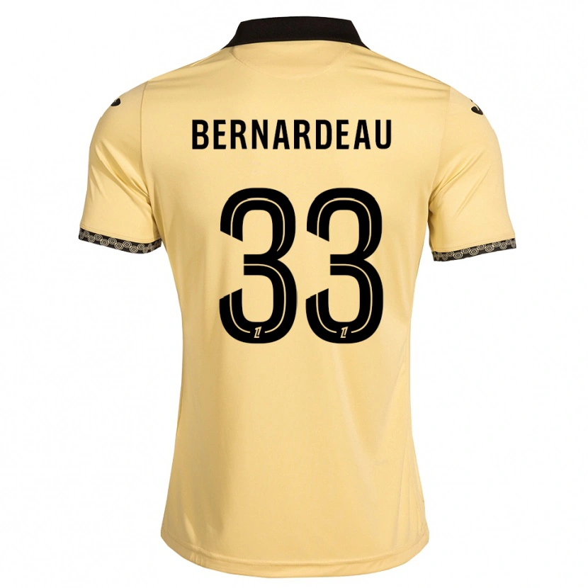 Danxen Kvinnor Gabin Bernardeau #33 Navajovit Svart Bortatröja Matchtröjor 2026/27 Tröjor T-Tröja