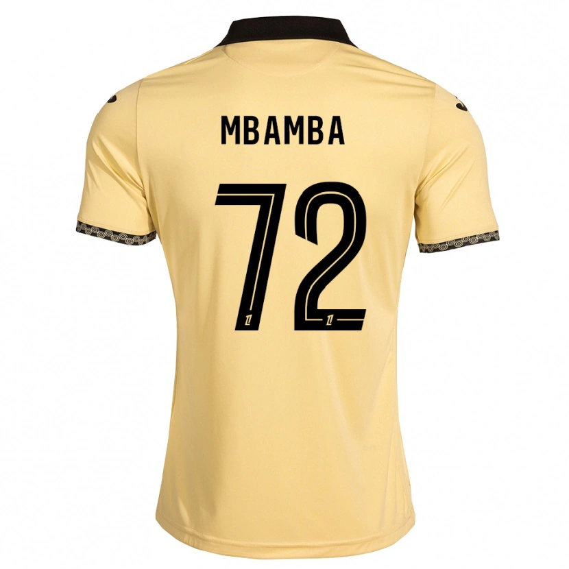 Danxen Kvinnor Noah Mbamba #72 Navajovit Svart Bortatröja Matchtröjor 2026/27 Tröjor T-Tröja