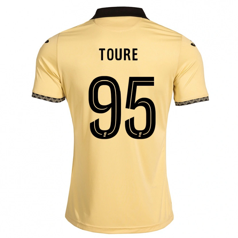 Danxen Kvinnor Isaak Touré #95 Navajovit Svart Bortatröja Matchtröjor 2026/27 Tröjor T-Tröja
