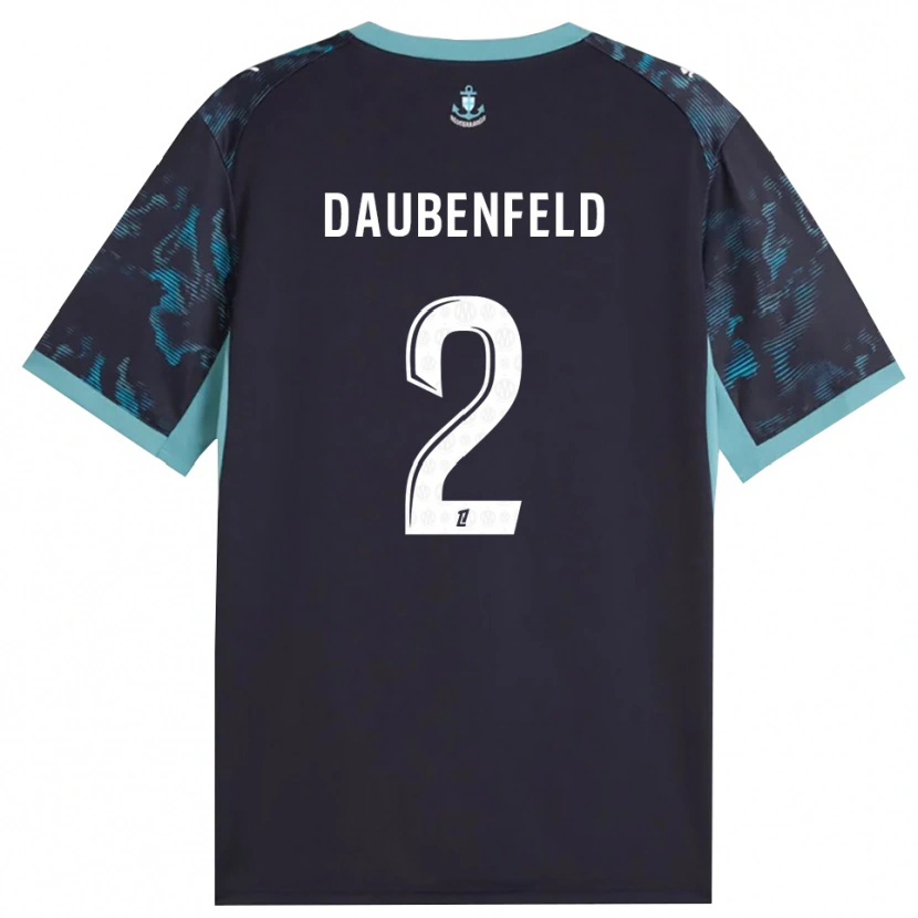 Danxen Kvinnor Lucas Daubenfeld #2 Ljus Turkos Vit Svart Bortatröja Matchtröjor 2026/27 Tröjor T-Tröja