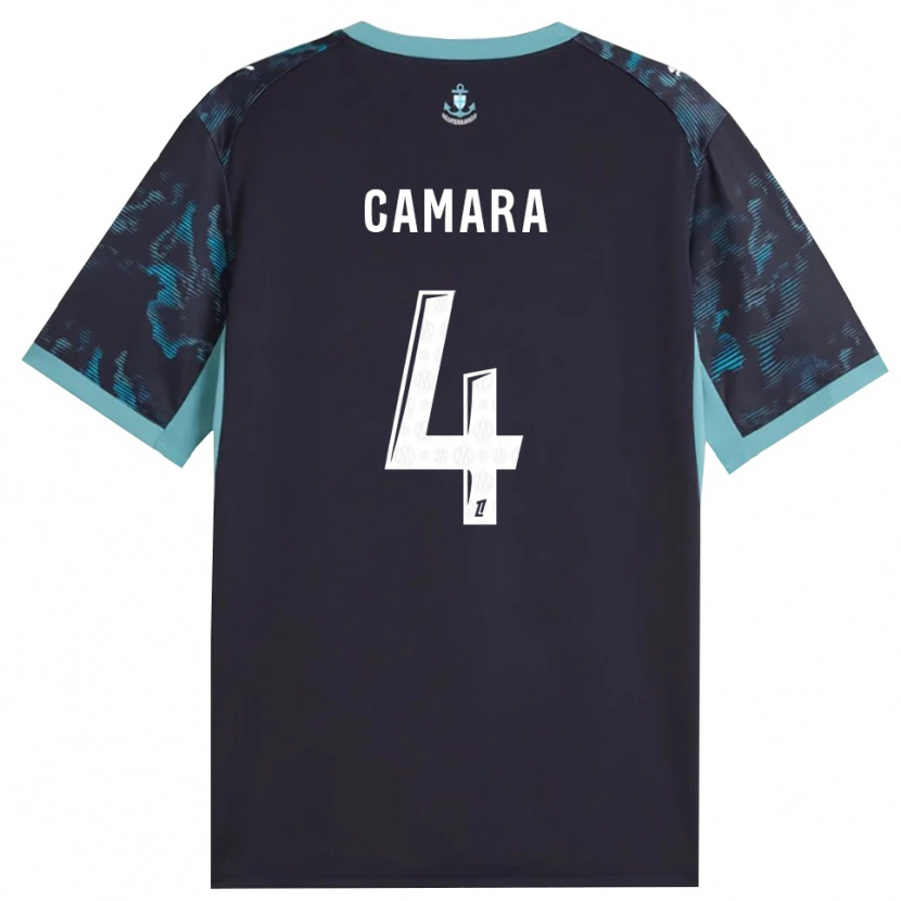 Danxen Kvinnor Fodé Camara #4 Ljus Turkos Vit Svart Bortatröja Matchtröjor 2026/27 Tröjor T-Tröja