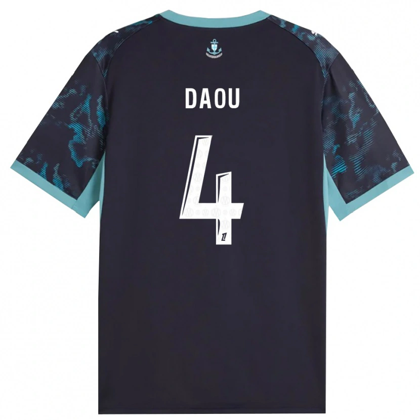 Danxen Kvinnor Raimane Daou #4 Ljus Turkos Vit Svart Bortatröja Matchtröjor 2026/27 Tröjor T-Tröja